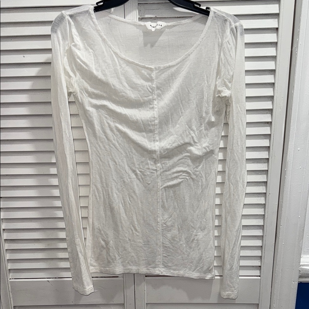 MARELLA White Long Sleeve Tee